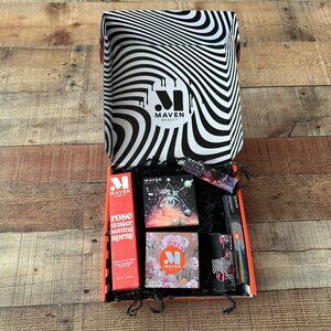 Maven Beauty Makeup Gift Box Set Rose Water Setting Spray & Cosmic Drip Palette